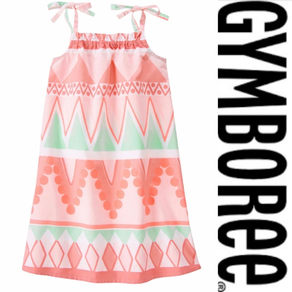 Gymboree Aztec Print Tie Shoulder Sun Dress 5 8